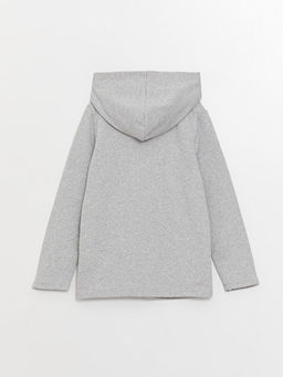 Kap??onlu Basic Uzun Kollu K?z ?ocuk Fermuarl? Sweatshirt - Waikiki фото 3