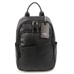 Мужской кожаный дорожный рюкзак 9239 Блек - Dff фото 2
