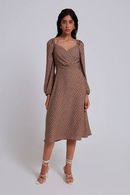 Платье с мелким принтом