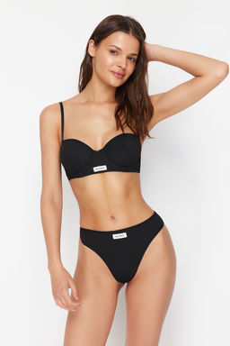 TRENDYOLMILLA Beyaz Fitilli Etiket Detayl? Ip Ask?l? Kaps?z Orme Ic Camas?r? Tak?m? THMSS24CC00029 фото 26