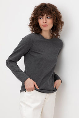 ЕВТ 3261/тем.серый меланж джемпер жен