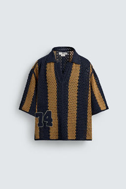 CROCHET PATCH SHIRT - Zara фото 7