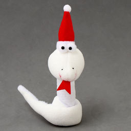 Мягкая игрушка Змея, на подвесе, 14 см, цвет белый - Simaland фото 5