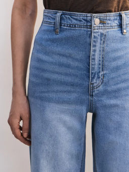 Джинсы укороченные с высокой посадкой ZR2604092323-101 / Zarina