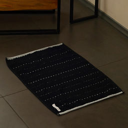 Коврик махровый SL HOME: Lines Дарк Маре, 5070 см, хлопок 100%