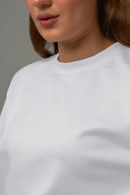 Арт. 2538  Костюм женский с брюками 44-48 (3 шт) Цвет:белый