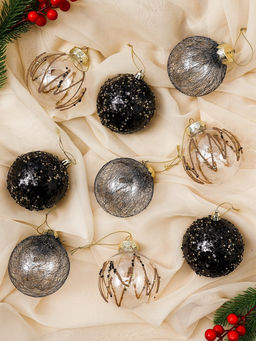 Ёлочные игрушки Шаннен, шары новогодние, d=8 см, 9 шт. созвездие