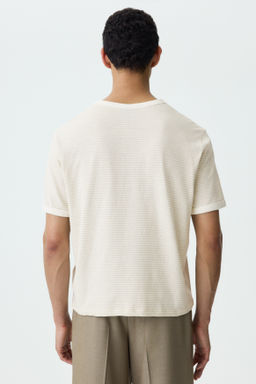 Camiseta en mezcla de lino Relaxed Fit - H&m фото 8