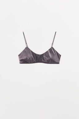 SATIN RIBBED BRALETTE - Zara фото 2