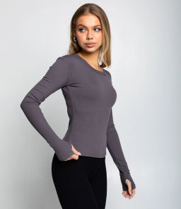 Лонгслив #КТ6889 (1), графит - Dommod фото 2