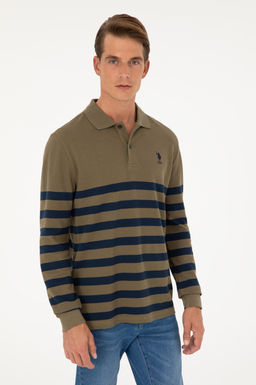 U. S. Polo Assn / Мужской свитшот цвета хаки - U.s. polo assn фото 3