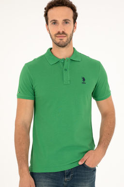 U. S. Polo Assn / Мужская зеленая базовая футболка - U.s. polo assn фото 3