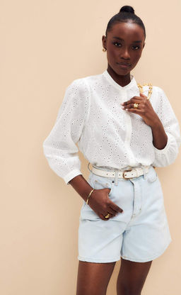 Блузка F512-1102 white - Fine joyce фото 8