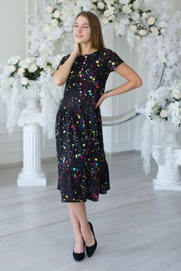 Платье женское из кулирки Кармелита акварель - Амадэль фото 5