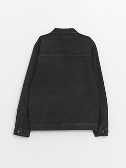 G?mlek Yaka Erkek ?ocuk Jean Ceket