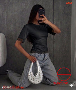 Футболка женская с кружевом - Bruno фото 7
