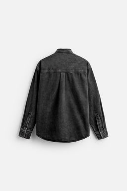 RELAXED FIT DENIM SHIRT - Zara фото 7