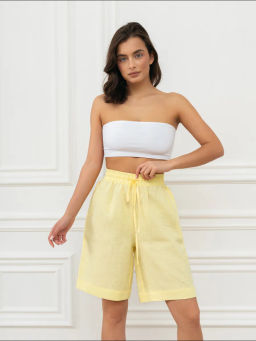 Шорты женские Лён-2 Светло-голубой - Modamica фото 21