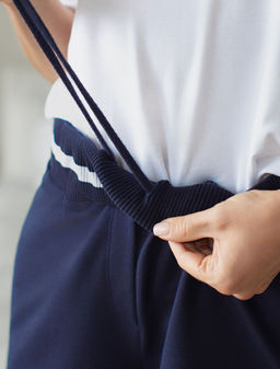 Юбка-шорты из эластичного футера-двухнитки