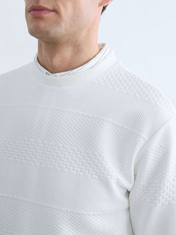 Bisiklet Yaka Erkek Sweatshirt