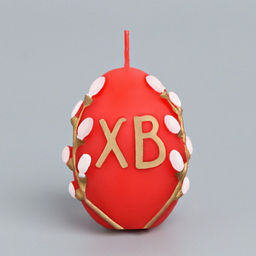 Цена за 2 шт. Свеча пасхальная «Яйцо», барельеф