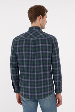 Мужская рубашка цвета хаки с длинным рукавом Неожиданная скидка в корзине - U.s. polo assn фото 5