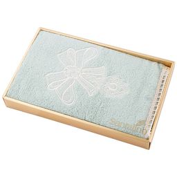 ПОЛОТЕНЦЕ КАМЕЯ,45х70. МАХРА,СВ.ОЛИВА,ВЫШИВКА,100