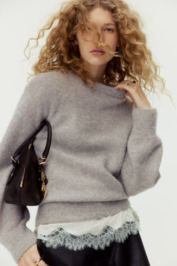 Jersey oversize en mezcla de alpaca - H&m фото 6
