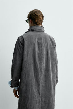 TRENCH LIGERO EFECTO LAVADO AARON LEVINE X ZARA / Gris vigor?  фото 3