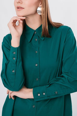 NOBBY Рубашка женская 002М-127/2 (ультрамариновый зеленый) фото 6