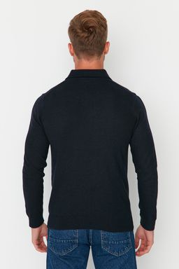 TRENDYOL MAN Lacivert Slim Fit Yunlu Polo Yaka Dugmeli Smart Triko Kazak TMNAW23KZ00238 - Trendyolmilla фото 11