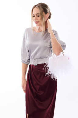 Костюм Golden Valley 6588 серо-бордовый  фото 3