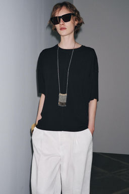 OVERSIZE PLAIN KNIT TOP