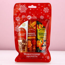 Крем для рук новогодний «Праздничные ароматы», 3×30 мл, Чистое счастье