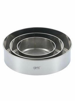 5734 GIPFEL Набор сит для просеивания муки 3шт. (15,5см/22см/28см). Материал: нерж.сталь