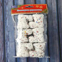 Цена за 2 шт. Ёлочные игрушки 6 шт. «Сапожки - волшебный перелив» 5×4 см, белый