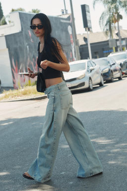 JEANS TRF CINTUR?N TIRO MEDIO / Azul claro - Zara фото 2