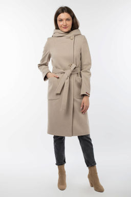 Пальто женское демисезонное (пояс) - El podio фото 7