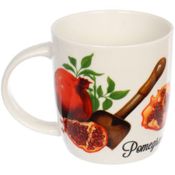 Цена за 2 шт. Кружка керамическая 330мл "Гранаты", микс рисунков