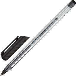 Ручка шариковая неавтомат. KORES К1 F(0,7мм)треуг.корп,черн.ст. 39521  фото 2