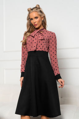 Платье Open Style 6596 брусничный