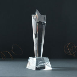 Наградная фигура стела Звезда - Победитель, 6.5?6.5?23 см