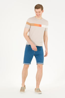 U. S. Polo Assn Мужской трикотажный свитер с круглым вырезом и камнями - U.s. polo assn фото 3