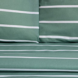 Постельное бельё Этель Дуэт Mint stripes 143х215 см-2шт, 220х240см, 70х70см-2шт, 100% хлопок, поплин  фото 2