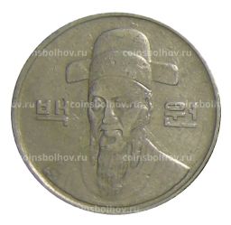 Монета 100 вон 1992 года Южная Корея