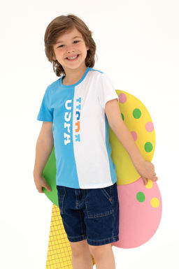 U. S. Polo Assn Детская бирюзовая футболка с круглым вырезом