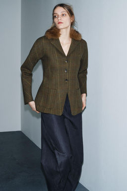 WOOL BLEND BLAZER ZW COLLECTION - Zara фото 4