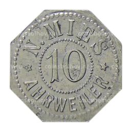 Монета 10 пфеннигов Германия  Нотгельд  Арвайлер (Н.Миес)