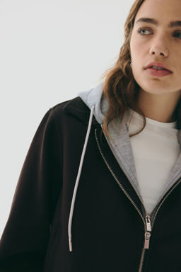 Chaqueta efecto neopreno con dise?o de doble capa - H&m фото 5