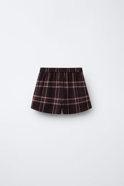 CHECK BERMUDA SKORT WITH PLEATS - Zara фото 2